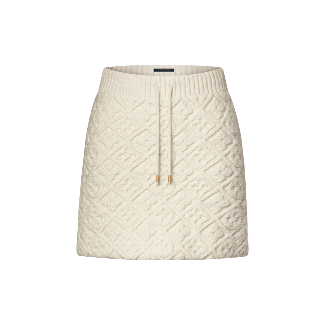 美品❢ルイヴィトン　LOUISVUITTON　スカート LOUIS VUITTON - ルイヴィトン LOUIS VUITTON 3Dシグネチャーニット